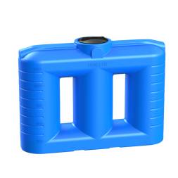 Емкость пластиковая прямоугольная для хранения воды, жидкостей и дизельного топлива, 1500 л, синий [TSN1500S13]
