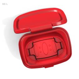 Ящик для соли, реагентов 90 литров PREMIUM, красный