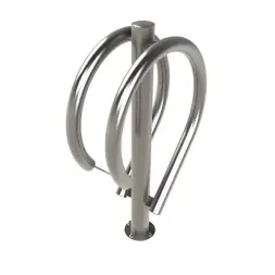 Велопарковка «Два вопроса» стальная без стойки