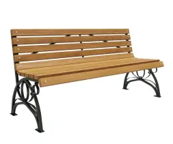 Скамейка стальная «Флора» 3,0 м (3 опоры)