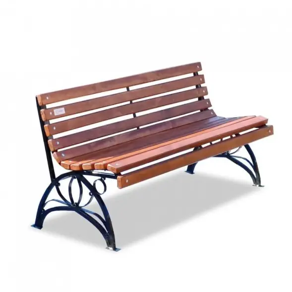 Скамейка стальная «Флора» 3,0 м (3 опоры)
