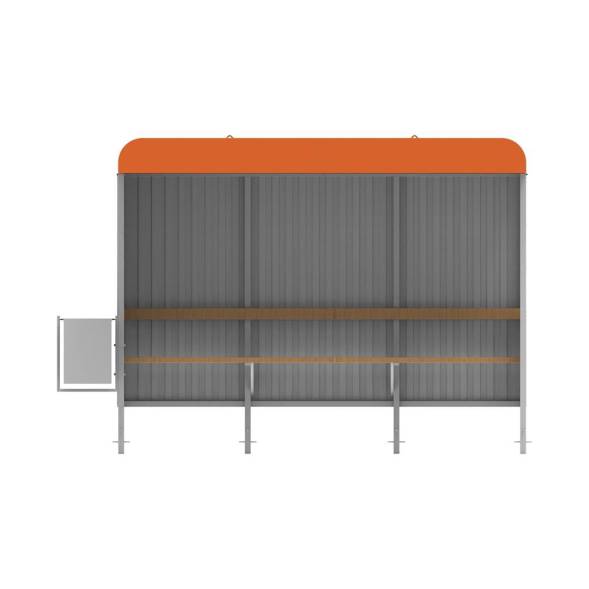 Павильон остановочный мод. 2.2, 3495x1215x2380 мм